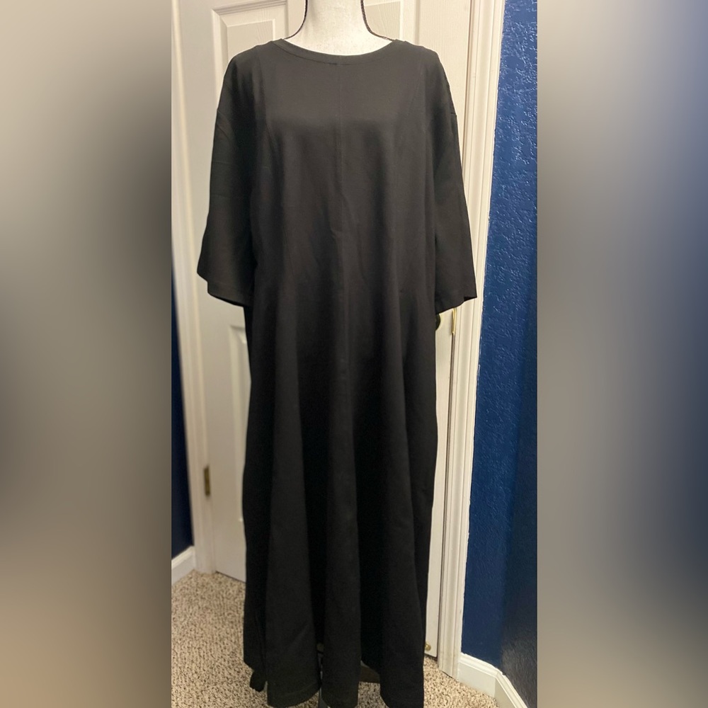 Eloquii Black Flowing Maxi Dress